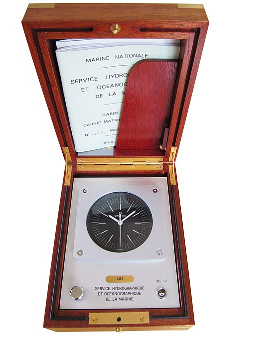 Omega Constellation Megaquartz F4.19mhz ships clock, French Navy issued