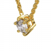 Chaîne pendentif À la folie - B_009_J3N_D - Or jaune Diamant
