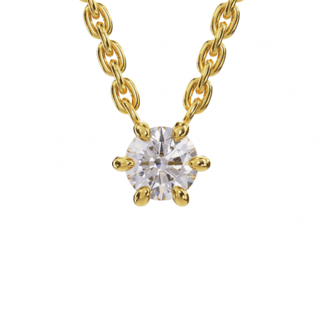 Chaîne pendentif Passionnément - B_008_J3N_D - Or jaune Diamant