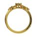 Bague Cassiopée - B_022_J3N - Or jaune Diamant