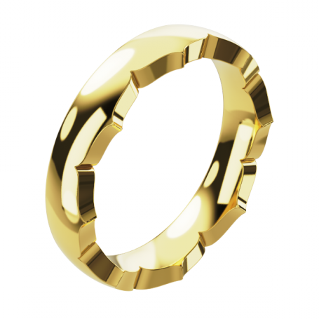 Bague Comte - B_125_J3N - Or jaune