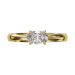 Bague Arlequin - B_143_J3N - Or jaune Diamant
