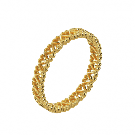 Bague Amour - B_146_J3N - Or jaune