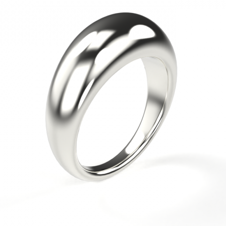 Bague Dome - B_161_Ag - Argent