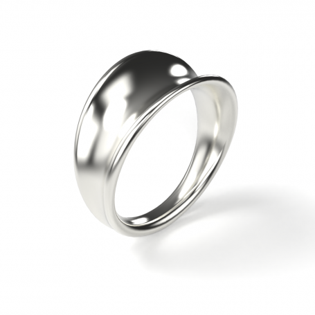 Bague Concave - B_163_Ag - Argent