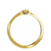 Bague Dame de trèfle - B_174_J3N - Or jaune Diamant