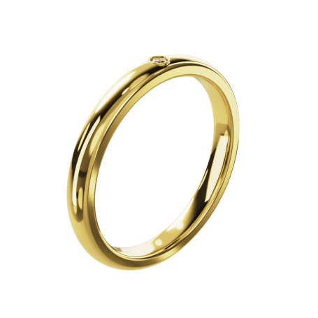 Bague - B_181_J3N - Or jaune Diamant