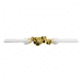 Bracelet fleurs - B_238_J3N - Or jaune Blanc