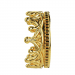 Bague Couronne - B_264_J3N - Or jaune