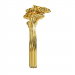 Bague Floral - B_294_J3N - Or jaune