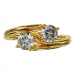 Bague Fusion - B_291_J3N - Or jaune Diamant