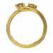 Bague Fusion - B_291_J3N - Or jaune Diamant