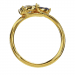 Bague Ames liées - B_290_J3N - Or jaune