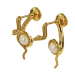 Boucles d'oreilles Serpent - B_274_J3N - Or jaune