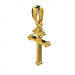 Pendentif Croix de Lorraine - B_309_J3N - Or jaune