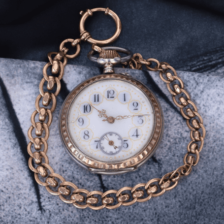 Montre de poche argent Lion S.A - MO_021