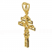 Pendentif étoile de Lorraine - B_412_J3N - Or jaune