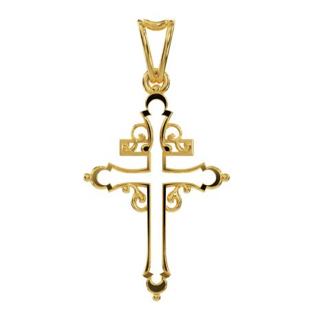 Pendentif Orné - B_415_J3N - Or jaune