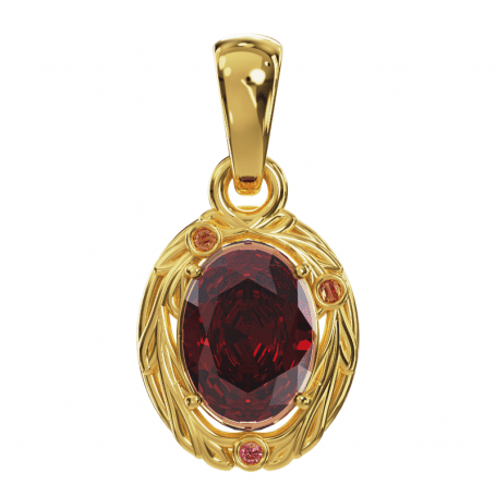 Pendentif Hivéria - B_421_J3N - Or jaune