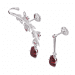 Boucles d'oreilles Hivéria - B_420_Ag - Argent