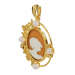 Pendentif Antique - B_426_J3N - Or jaune